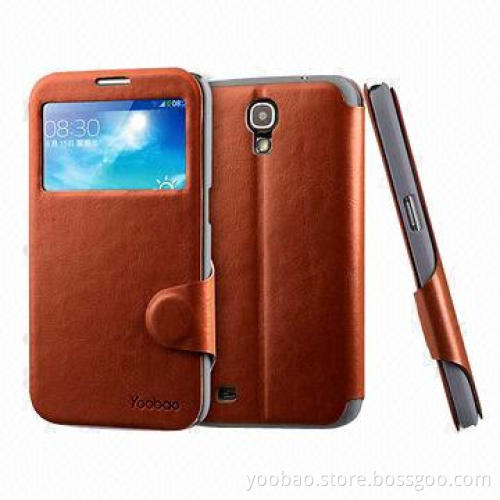 Fashionable Leather Case for Samsung i9200, Sleep and Awake Function